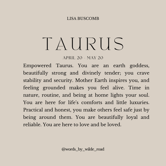 'Taurus' The Zodiac Collection digital printable - Lisa Buscomb
