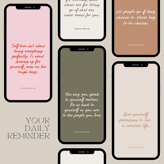 50 Daily Reminders: Phone Wallpapers