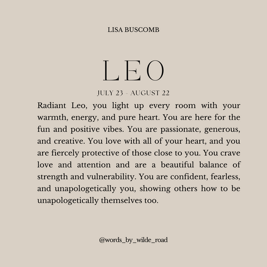 'Leo' The Zodiac Collection digital printable - Lisa Buscomb