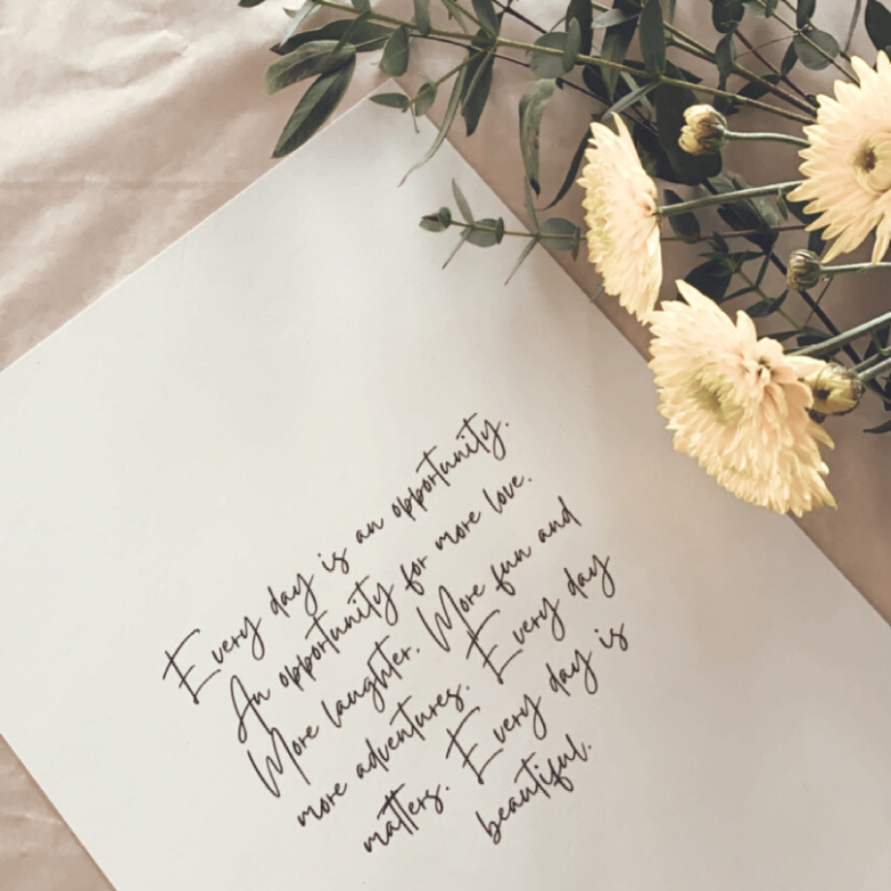 'Every day is an Opportunity' digital printable