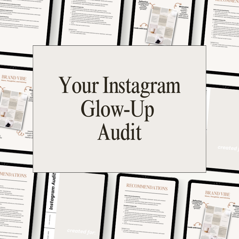 Glow-Up Instagram AUDIT