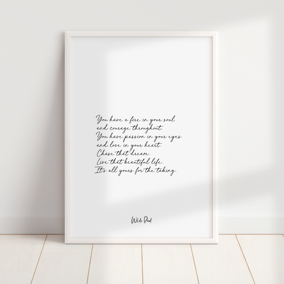 'Fire in your soul' Print - Lisa Buscomb