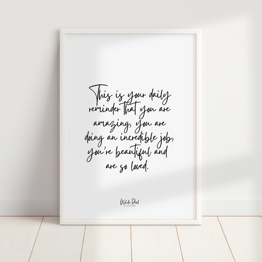 'This is your Daily Reminder' digital printable - Lisa Buscomb