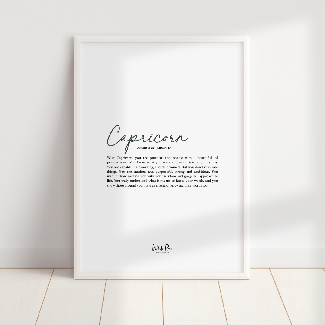 'Capricorn' The Zodiac Collection digital printable - Lisa Buscomb