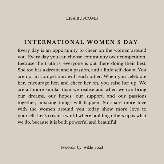International Women's Day digital printable - Lisa Buscomb