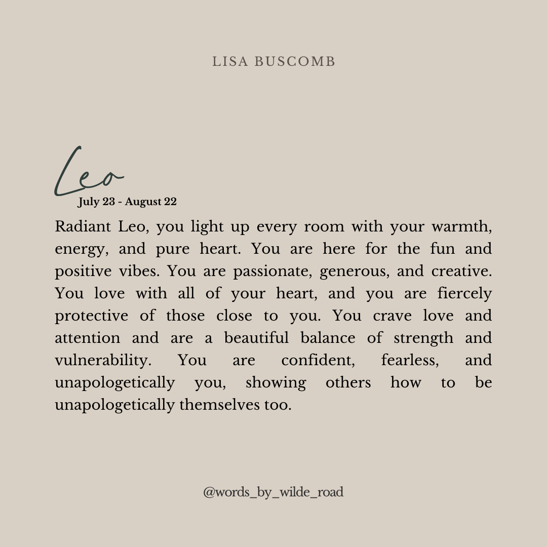'Leo' Script style digital printable - Lisa Buscomb