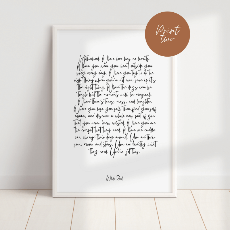 'Welcome to Motherhood' Print - Lisa Buscomb