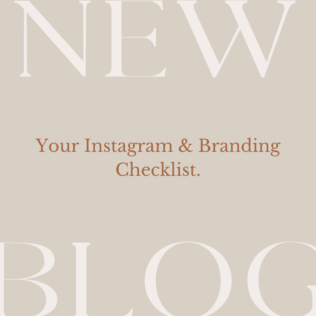 FREE Instagram & Branding Checklist