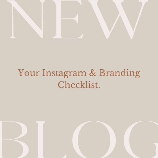 FREE Instagram & Branding Checklist