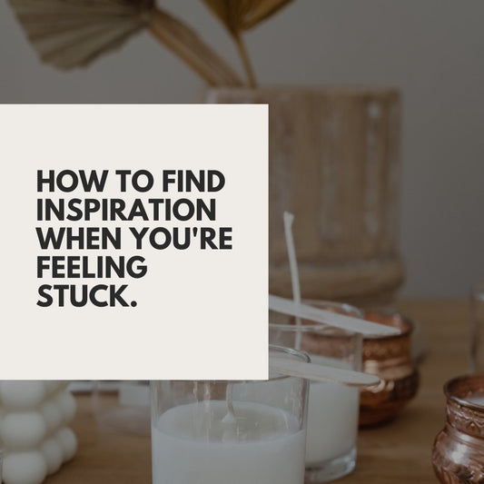 How to find inspiration when you're feeling stuck. - Lisa Buscomb 