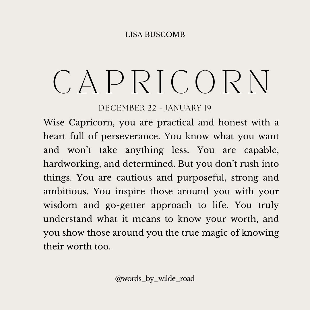'Capricorn' The Zodiac Collection Print