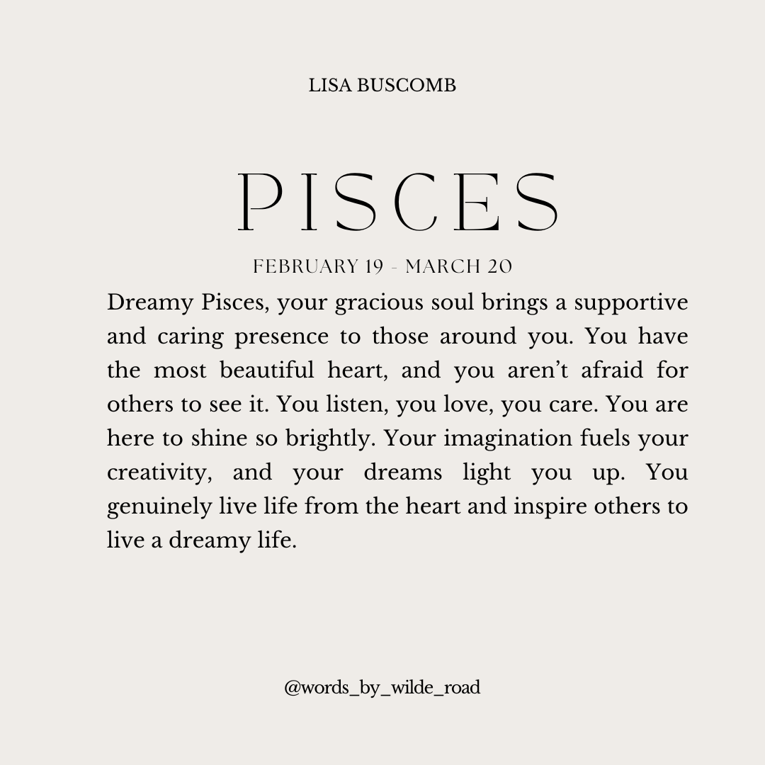 'Pisces' The Zodiac Collection Print
