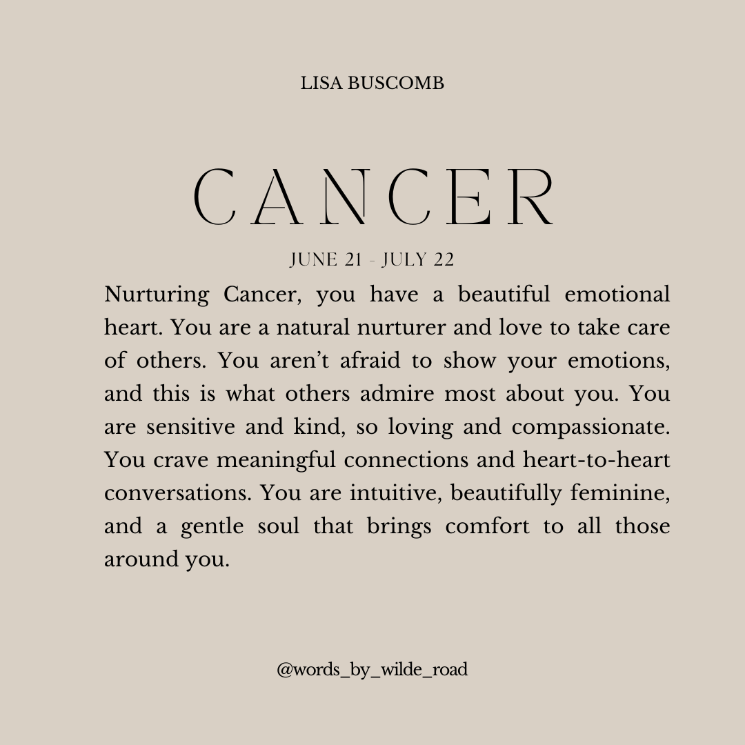 'Cancer' The Zodiac Collection Print