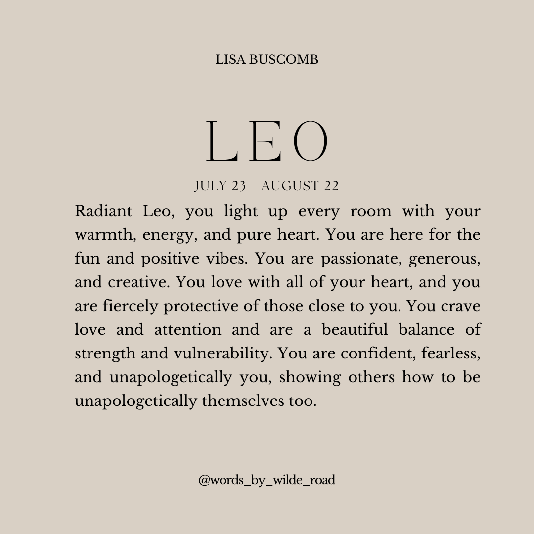 'Leo' The Zodiac Collection digital printable