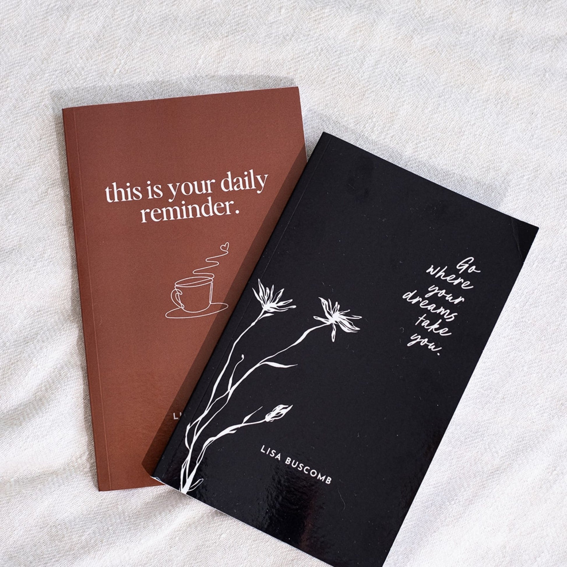 Two Motivational Books by Lisa Buscomb - Positive Affirmations & Life Inspiration