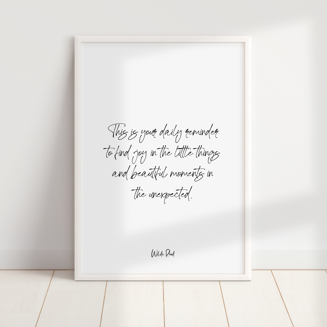 'The little things' Print - Lisa Buscomb 