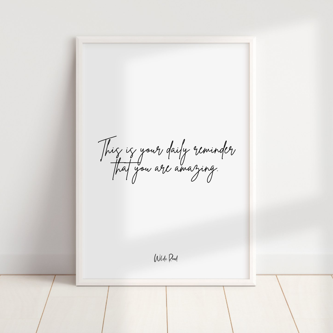 'You are amazing' Print - Lisa Buscomb 