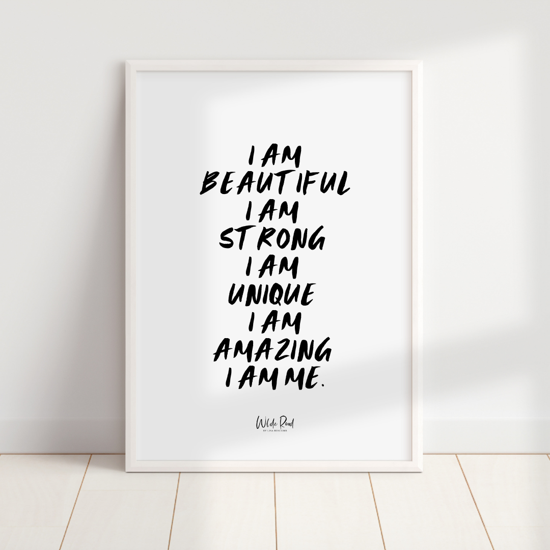 'I am Beautiful' digital printable