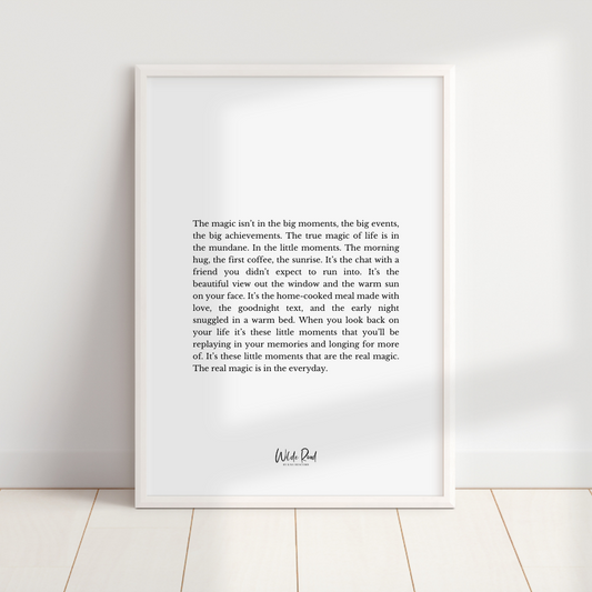 'The Magic is in the Everyday' digital printable
