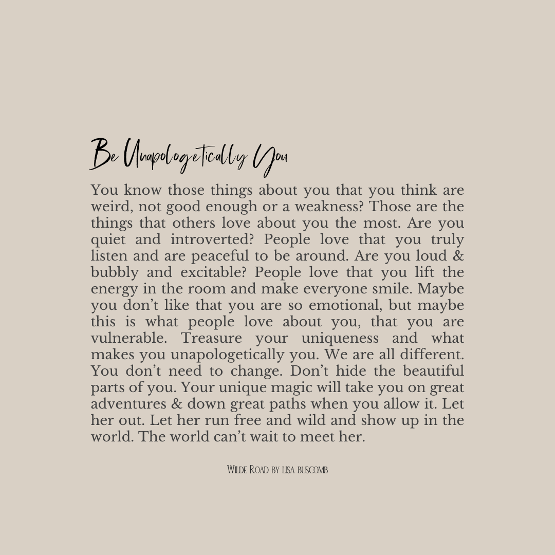 'Be unapologetically you' Print
